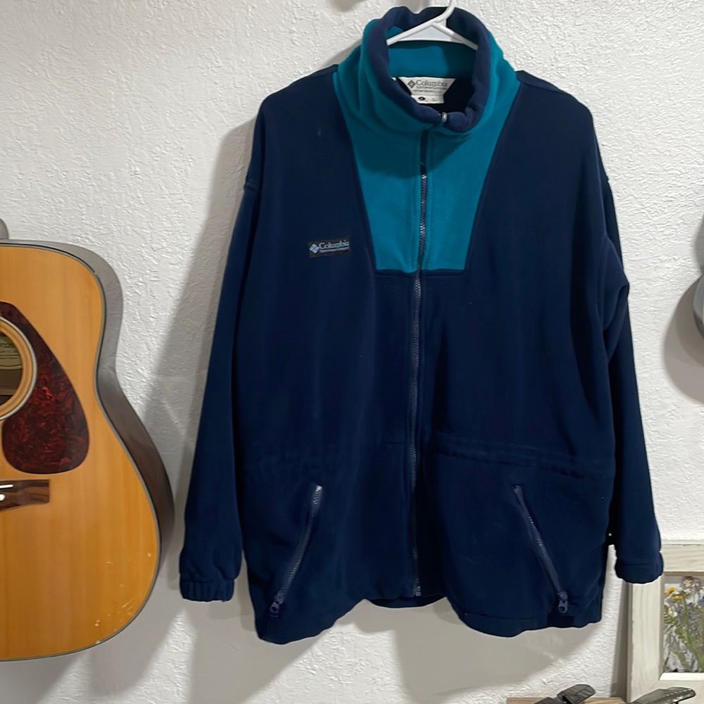 Columbia fleece blue jacket vintage outdoor - Picture 1 of 3